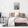 Vintage Blumen Leinwandbild 30x40 cm für Schlafzimmer und Produktbild-Vorschau 4