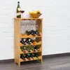 Relaxdays 10013871, 16 butel., Bambusowy, Drewno, Podłogowy Podgląd zdjęcia produktu 2