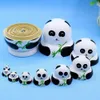 10 Stück Holz Panda Russische Matroschka Matroschka Produktbild-Vorschau 2
