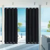 2 ks Větruvzdorné venkovní záclony s očky Top (ID: 4cm) + Náhled obrázku produktu 2