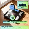 Solar-Akku Körperfettwaage aus Glas, präzise Körperanalyse, Produktbild-Vorschau 4