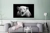 MuchoWow® Poster Porträt Eisbär auf schwarzem Hintergrund Produktbild-Vorschau 5