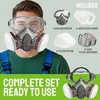Masque de protection respiratoire avec écran facial et Voir les images du produit 6