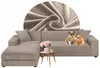 2er Set Sofabezug - Beige - 3-Sitzer 190-230 cm - Stretch - Produktbild-Vorschau 1