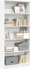 vidaXL Bücherregal Weiß 80x24x176 cm Holzwerkstoff Produktbild-Vorschau 9