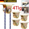 4x Umlenkrollen Für Seile V-Nut Rollenrad Umlenkrolle Produktbild-Vorschau 3