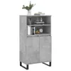 vidaXL Highboard Betongrau 60x36x110 cm Holzwerkstoff Produktbild-Vorschau 3