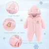Dojčenská zimná kombinéza Bear Outfit Novorodenecký kabátik Náhľad obrázku produktu 3