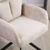 HOME DELUXE Esszimmerstuhl mit Armlehne ALUNA Chenille - Produktbild-Vorschau 5