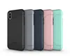 A row of five smartphone cases in different colors, lined up against a white background. Produktbild-Vorschau