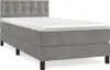vidaXL Boxspring posteľ s matracom Svetlo sivá 100x200 cm Náhľad obrázku produktu 1