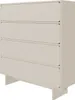 Selsey WUWU - Kommode mit 4 Schubladen, Greige 101 cm Produktbild-Vorschau 1