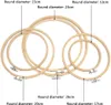 6 Stück Stickrahmen Rahmen Set Holz Bambus Hoop Ring Produktbild-Vorschau 2