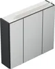 Badezimmer Spiegelschrank 3-türig LED-Lampe 70 cm Grafit Produktbild-Vorschau 4