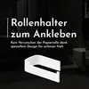 Bürstenking Toilettenpapierhalter ohne Bohren – moderner Produktbild-Vorschau 2