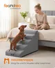 FEANDREA Hundetreppe 5 Stufen Rutschfeste Hunderampe für Produktbild-Vorschau 2