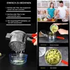 Gemüsepresse,Edelstahl Presse, rutschfester roter Produktbild-Vorschau 6