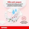 A diagram illustrating the features of a Huggies diaper, with text explaining its benefits. Náhled obrázku produktu