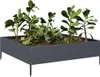 vidaXL Podwyższone łóżko antracyt 100x100x33,5 cm stal Podgląd zdjęcia produktu 3