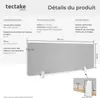 Cloison de bureau Noisy avec coins arrondis - 160 x 40 cm, Voir les images du produit 6