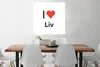 MuchoWow® Poster Ich liebe - Liv - Mädchen 75x75 cm - Wand Produktbild-Vorschau 2