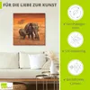 ARTland Leinwandbild Elefanten II Größe: 70x70 cm Produktbild-Vorschau 2