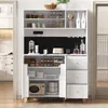 Flieks Küche Hochschrank mit Ladefunktion, Küchenbuffet Produktbild-Vorschau 3