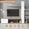 Merax Wandschrank mit drei Regalen und einer Tür, mit zwei Produktbild-Vorschau 3