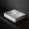 HOROW Lavabo da 50 cm Lavabo a parete Lavabo sospeso in Anteprima dell’immagine prodotto 6