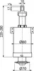 A technical drawing of a plumbing valve with dimensions. Produktbild-Vorschau