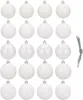 A collection of white Christmas ornaments arranged in rows against a white background. Náhľad obrázku produktu
