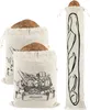 Brotbeutel Set aus Leinen | 32x35cm | 3 Stk | Inkl. Produktbild-Vorschau 1