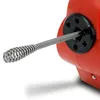 Close-up of a drain cleaning machine's spiral head. Produktbild-Vorschau