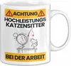Katzensitter Tasse Geschenk Lustiger Spruch Geschenkidee Produktbild-Vorschau 1