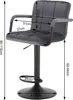 2x Sitzhocker mit Fluweelen- und Metallbezug, drehbar und Produktbild-Vorschau 7
