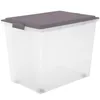 Skladovací box Rotho s kolieskami 70L COMPACT - Plastový Náhľad obrázku produktu 1