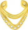 Ear Cuff 925 Sterling Silber vergoldet Ohrmanschette Produktbild-Vorschau 2