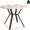 Flieks runder Esstisch, Rundtisch 100x75cm, Couchtisch mit Produktbild-Vorschau 7