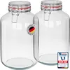WELLGRO Einmachgläser mit Bügelverschluss rund 4880ml - Produktbild-Vorschau 1