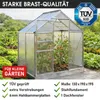 BRAST Gewächshaus Aluminium mit Fundament | 130x190x195cm Produktbild-Vorschau 8
