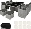 TecTake 403821, Šedá, 10 sedadlo/sedadel, Dospělí a děti, Náhled obrázku produktu 20