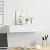 vidaXL Nástenná polica so zásuvkou Biela 60x23,5x10 cm MDF Náhľad obrázku produktu 3