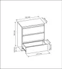meble masztalerz Kommode Kaschmir 3 Schubladen 70 cm - Produktbild-Vorschau 7