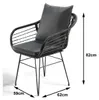 Kobolo Esszimmerstuhl Stuhl - Retro-Look-Black - Schwarz Produktbild-Vorschau 7