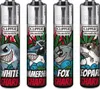 Clipper Reibradfeuerzeuge Shark Weed, 4 Stück Produktbild-Vorschau 1