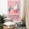 Mr. & Mrs. Panda Tapisserie Pinguin mit Kind - Rot Pastell Produktbild-Vorschau 2