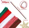 500 Stš¹ck Weihnachten Pfeifenreiniger Chenille Stiele fš¹r Produktbild-Vorschau 2