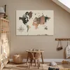 MuchoWow® Poster Weltkarte - Holzbrett - Windrose 120x80 cm Produktbild-Vorschau 6