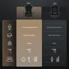 A comparison chart showing dimensions and weight capacities of two gaming chairs. Produktbild-Vorschau