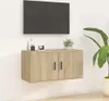 vidaXL Armoire TV murale chêne Sonoma 80x34,5x40 cm Voir les images du produit 2